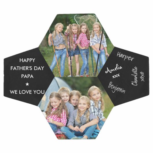 Vaders Dag Papa 2 Foto ondertekend Voetbal (Enkel)