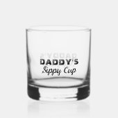 Vaders dag papa cadeau van Kinder dady sippy cup Whisky Glas (Achterkant)