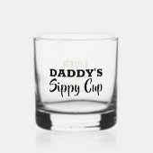 Vaders dag papa cadeau van Kinder dady sippy cup Whisky Glas (Voorkant)