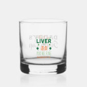 Vaders dag papa cadeau van Kinder dady sippy cup Whisky Glas (Achterkant)