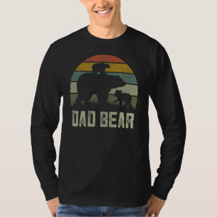 vaders dag papa vader twee welp Kinder vader Beer T-shirt