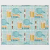 vaders dag schattig, elegant omhullingspatroon van cadeaupapier (Vlak)