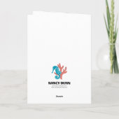 Vaders dag snorkelmasker komisch maakte je lachen bedankkaart (Achterkant)