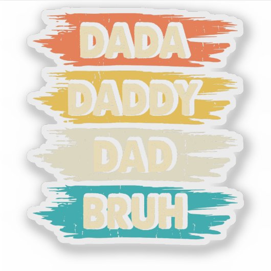 vaders dag sticker (Voorkant)