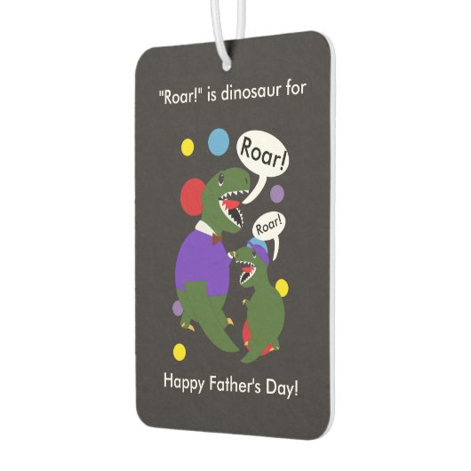 Vaders Dag Tyranosaurus Rex Cute Personaliseer Luchtverfrisser (Links)