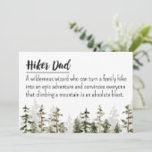 vaders dag wandelaar papa bewerkbare definitie cit kaart (Staand voorkant)