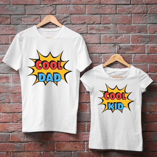 Vaders Day Comic Book Style Cool Dad Mannen T-shirt