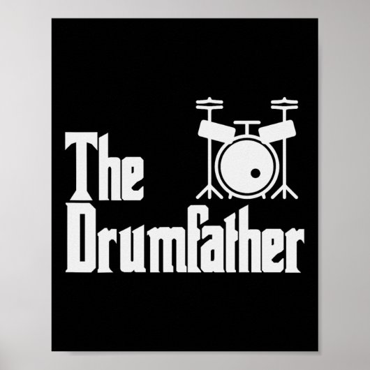 Vaders Day De Drum-Father Drummer Muzikant Pa G Poster (Voorkant)