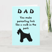 Vaders Day Dog Kaart (Voorkant)