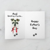 Vaders Day Dog Kaart (Binnen)