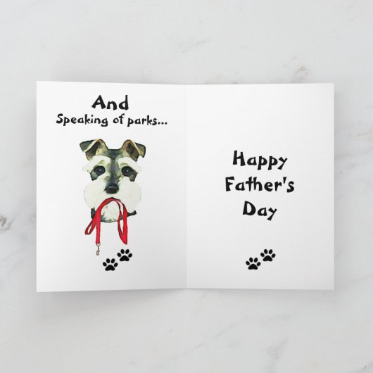 Vaders Day Dog Kaart (Binnen)