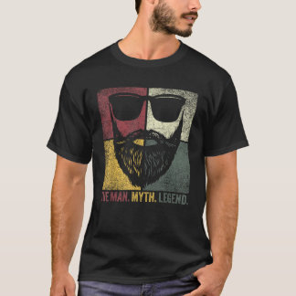 Vader's Day Gift Baard Het Man Mythe Legend Dad Be T-shirt
