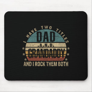 Vaders Day Idee - Ik heb twee titels Pa en Grand Muismat