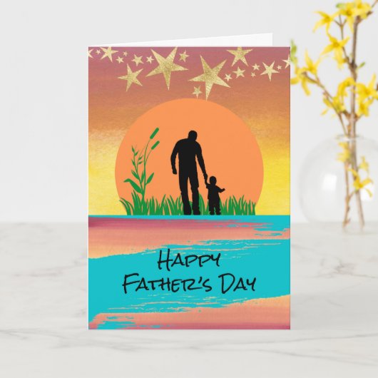 Vader's Day Love to the Stars and Back Kaart (Gele Bloem)