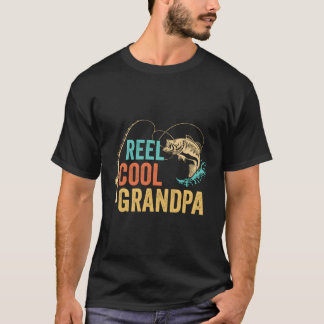 Vaders Day Reel Opa Papa Papa Pop-Pop Gevist T-shirt