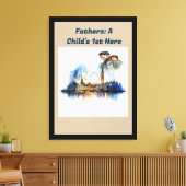 Vaders: De 1e Held van een kind Canvas Afdruk (Insitu (Woonkamer))