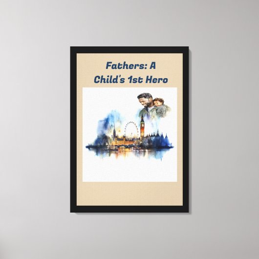 Vaders: De 1e Held van een kind Canvas Afdruk (Voorkant)