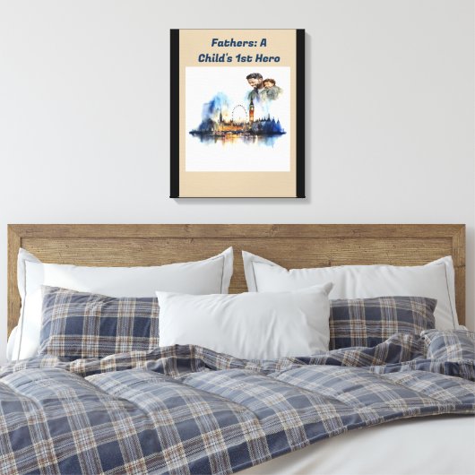 Vaders: De 1e Held van een kind Canvas Afdruk (Insitu (Slaapkamer))