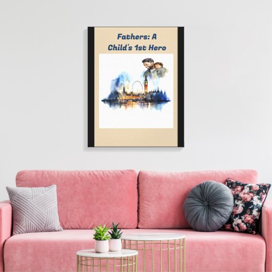 Vaders: De 1e Held van een kind Canvas Afdruk (Insitu (Woonkamer))