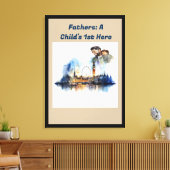 Vaders: De 1e Held van een kind Canvas Afdruk (Insitu (Woonkamer))