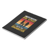Vader's de beste dagen worden doorgebracht met aug notitieblok (Linkerzijde)