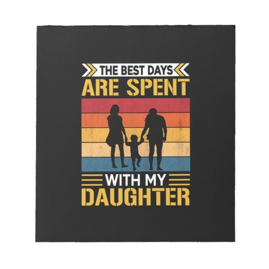 Vader's de beste dagen worden doorgebracht met aug notitieblok (Voorkant)