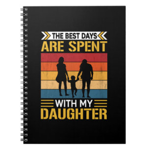 Vader's de beste dagen worden doorgebracht met aug notitieboek
