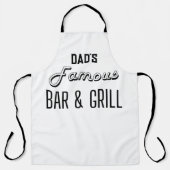 Vader's Famous Bar & Grill Grappige BBQ Schort (Voorkant)