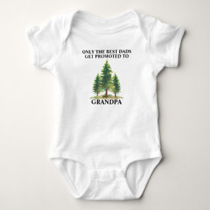 Vaders gepromoveerd tot Grandpa Pine Tree Vaderdag Romper
