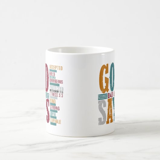 Vaders God zegt papa Koffiemok (Center)