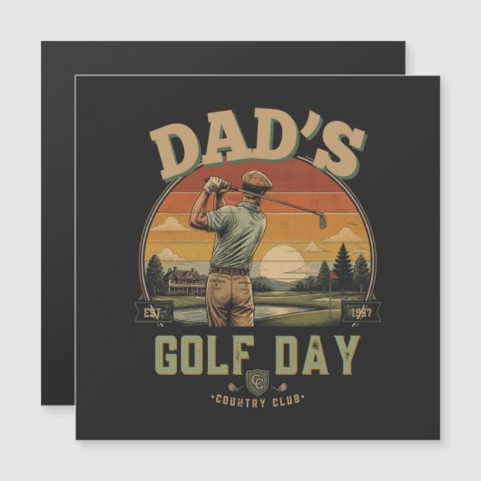 Vader's Golfdag (Voorkant / Achterkant)