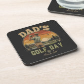Vader's Golfdag Bier Onderzetter (Linkerzijde)