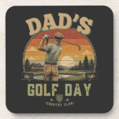 Vader's Golfdag Bier Onderzetter (Voorkant)
