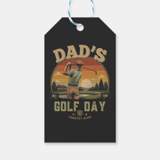 Vader's Golfdag Cadeaulabel (Voorkant)