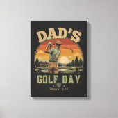 Vader's Golfdag Canvas Afdruk (Voorkant)