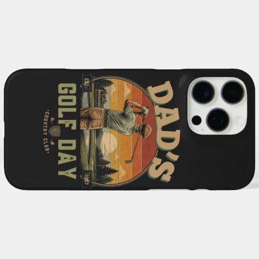 Vader's Golfdag Case-Mate iPhone Case (Achterkant (horizontaal))
