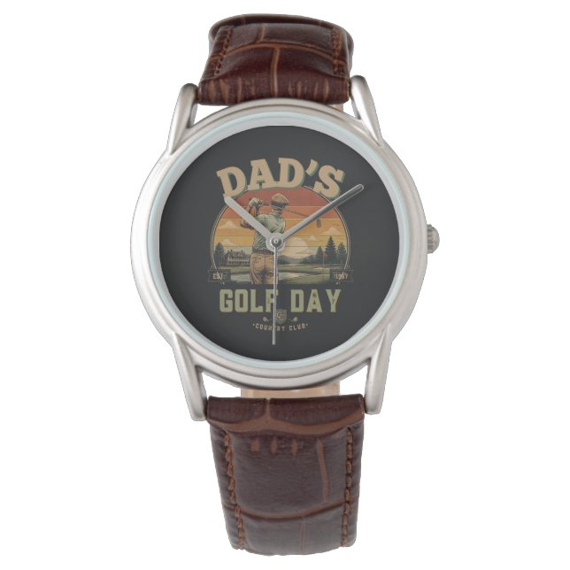 Vader's Golfdag Horloge (Voorkant)