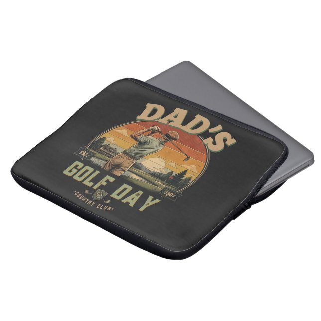 Vader's Golfdag Laptop Sleeve (Voorkant top)