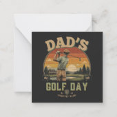 Vader's Golfdag Notitiekaartje (Achterkant)