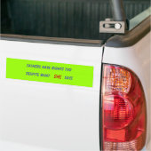 VADERS HEBBEN RECHTEN TOEGEWEZEN BUMPERSTICKER (Op Truck)