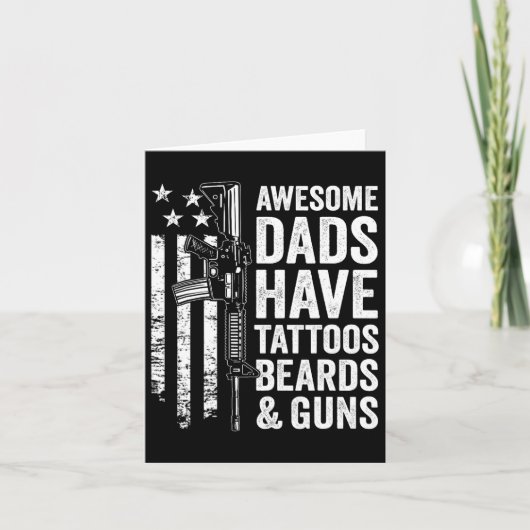 Vaders hebben Tattoos Beards & amp; Pistolen - Vad Kaart (Voorkant)