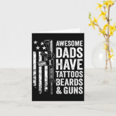 Vaders hebben Tattoos Beards & amp; Pistolen - Vad Kaart (Gele Bloem)