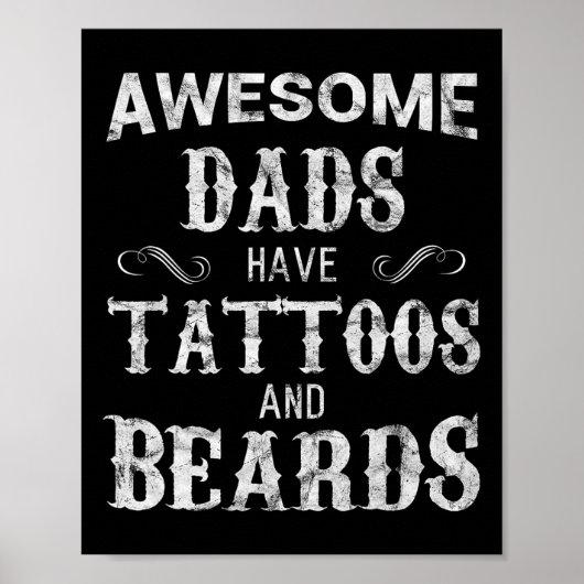 Vaders hebben Tattoos en baarden T Shirt Vaders Da Poster (Voorkant)
