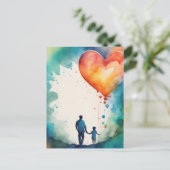 Vader's liefde briefkaart (Staand voorkant)