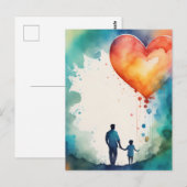 Vader's liefde briefkaart (Voorkant / Achterkant)