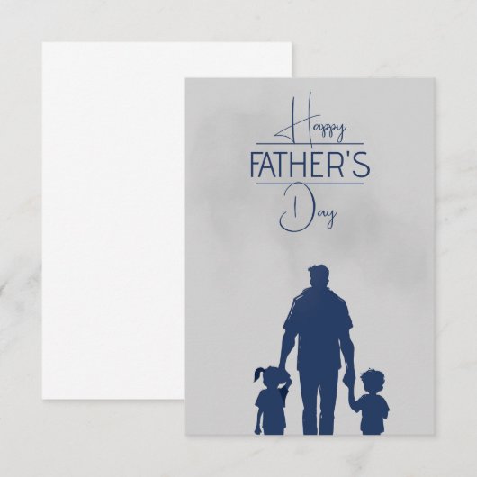 Vaders liefde: Een hartelijke Vaderdag Groeten Bedankkaart (Voorkant / Achterkant)