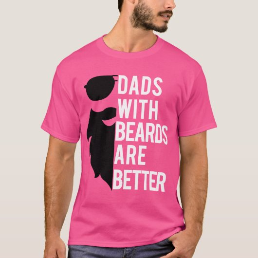 Vaders met baarden zijn beter T-shirt - Cool Beard (Voorkant)