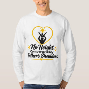 Vader's Schouders Inspirerende Vader Kind Liefde T-shirt
