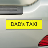 vaders taxi bumpersticker (Op auto)