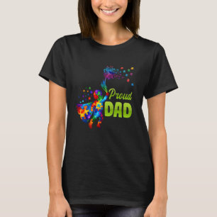 Vaders TROTS PAPA Autisme Paardenbloem Grappige Pa T-shirt